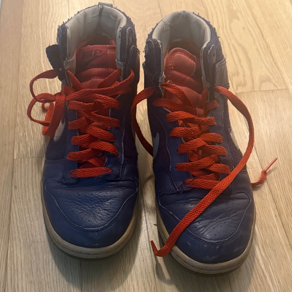 Nike High-Top Sneakers in purple / orange